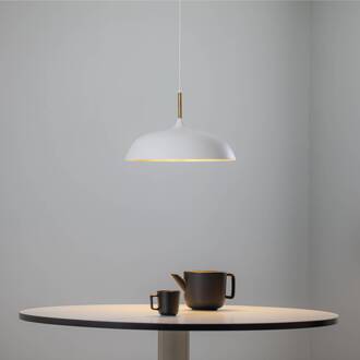 Hanglamp Lincoln, wit/goud wit, goud