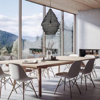 Hanglamp Lindby Eldric, Ø 40 cm, zwart, ijzer, E27