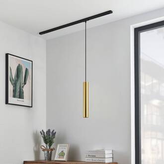 Hanglamp Lindby Linaro, 40 cm, goud, 1-fase, GU10 zwart, goud