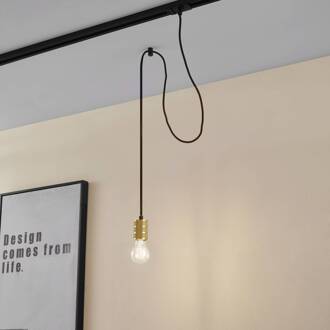Hanglamp Lindby Linaro, Ø 4,6 cm, goud, 1-fase, E27