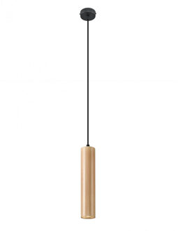 Hanglamp Lino 1 lichts hout Bruin