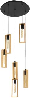Hanglamp Littleton - Bruin - 6xe27