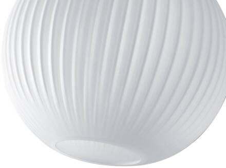 Hanglamp Loft, 1-lamp zwart, opaal