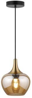 Hanglamp Lola - Amber Metaal/ - 150xØ19 Cm - Glas - Bruin