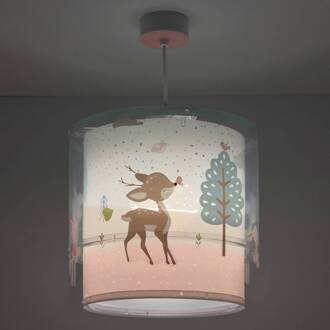 Hanglamp Loving Deer 26 X 40 Cm E27 60w Wit/groen