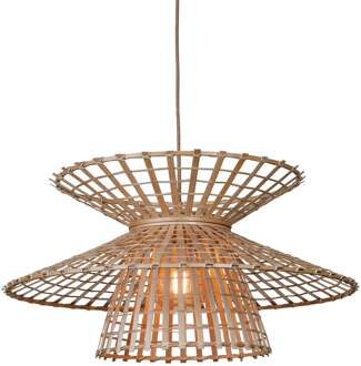 Hanglamp Machu Picchu bamboe/kap ø57xh.27cm, naturel
