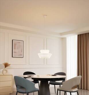 hanglamp Magali, wit, papier, Ø 45 cm, E27