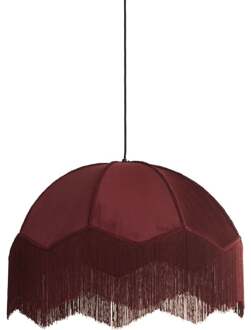 Hanglamp Malagia Velvet Bordeaux 50cm - - Breedte: 50.00 cm