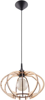 Hanglamp Mandelino Ø 35 cm hout Bruin