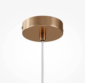 Hanglamp Maytoni Basic vorm, helder/goud, 1-lamp, glas goud, transparant
