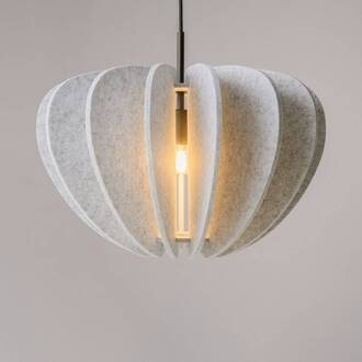 Hanglamp Maytoni Cambio, wit, Ø 47,5 cm, vilt, E27 wit, zwart