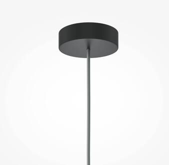 Hanglamp Maytoni Kyoto, zwart, Ø 10 cm, marmer, glas zwart, wit