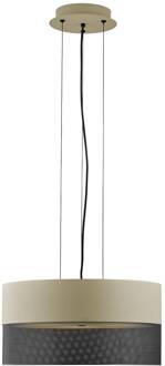 Hanglamp Mesh E27 Ø 50 cm, zand/zwart zand, zwart