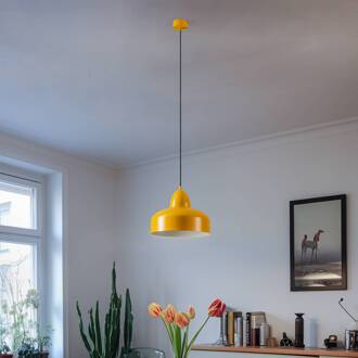 Hanglamp Mille, 1-lamp, mosterdgeel