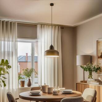 Hanglamp Mille, 1-lamp, zwart zwart mat