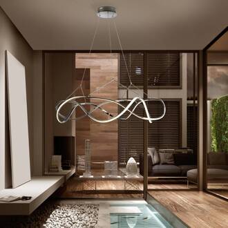 Hanglamp Molly, dimbaar, Ø 100 cm, chroom