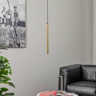 Hanglamp Monza, zwart/goud, 1-lamp zwart, goud