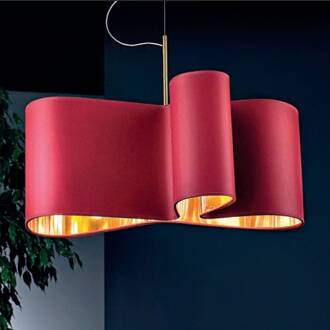 Hanglamp Mugello in rood-goud rood, goud
