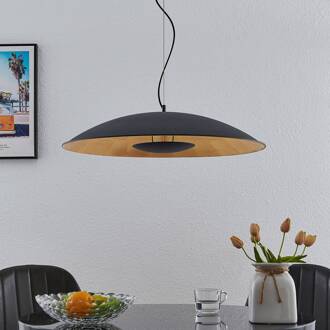 hanglamp Narisara, Ø 80 cm, E27, zwart-goud zwart, goud