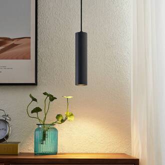 hanglamp Neliyah, Ø 6 cm, zwart, metaal, GU10 zandzwart