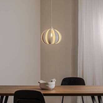 Hanglamp Newton, 1-lamp, zandkleurig, metaal