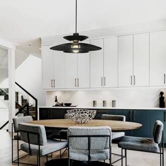 Hanglamp Nino, zwart, Ø 45 cm, metaal