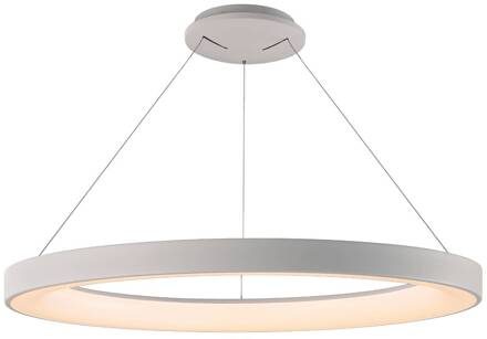 Hanglamp Niseko II, afstandsbediening, Ø 65 cm, wit
