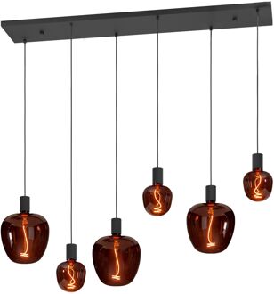 Hanglamp Nogalte Zwart 6xe27