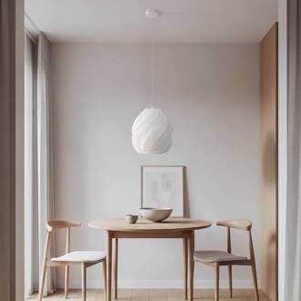 hanglamp Nuvia, Ø 30 cm, wit, 3D-print