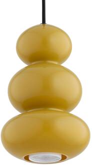 Hanglamp Oman, honinggeel glanzend, glas, Ø 14 cm