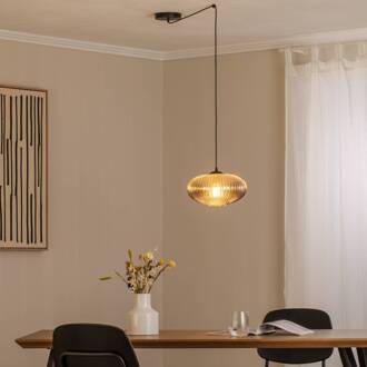 Hanglamp Origo, Ø 30 cm, rookgrijs/zwart, decentraal rookgrijs, zwart