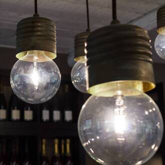 Hanglamp Orti, 1-lamp, brons antiek aNTIK