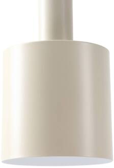 hanglamp Ovelia, bruin/koffie/beige, 6-lamps, E27 donkerbruin, koffiebruin, beige