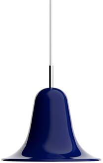hanglamp Pantop, nachtblauw, Ø 23 cm, metaal, E14 nachtblauw, chroom, wit
