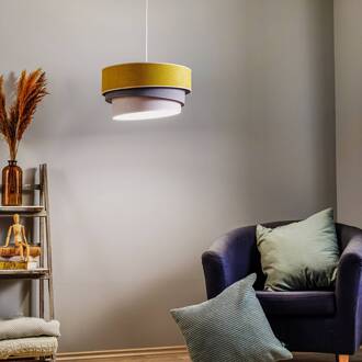 Hanglamp Pastel Trio mosterd/grijs/lichtgrijs mosterd, grijs, lichtgrijs, wit