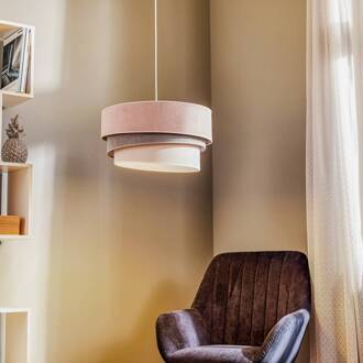 Hanglamp Pastel Trio roze/grijs/lichtgrijs roze, grijs, lichtgrijs, wit
