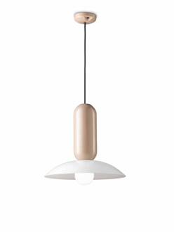 Hanglamp Pau, wit/grijs wit, grijs