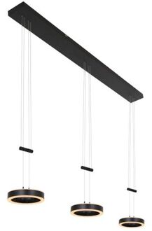 Hanglamp Piola 3 lichts L 120 cm zwart