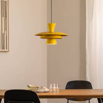 Hanglamp Plato, mosterdgeel, metaal, Ø 38 cm, E27