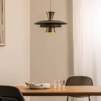 Hanglamp Plato, titaniumkleurig, metaal, Ø 38 cm, E27 titaan