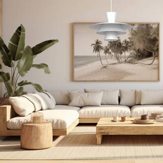 Hanglamp Plato, wit, metaal, Ø 38 cm, E27