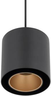 Hanglamp Point Duo, zwart/goud, staal, Ø 13 cm, GU10