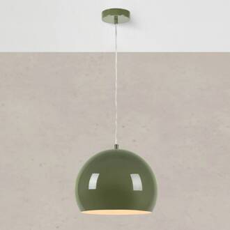 Hanglamp Pop, Ø 28 cm, groen, metaal