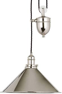 Hanglamp Provence, in hoogte verstelbaar, nikkel gepolijst nikkel