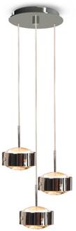 Hanglamp Puk Meg Maxx Drop Trio chroom 3-lamps G9