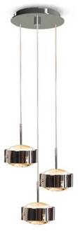 Hanglamp Puk Meg Maxx Drop Trio nikkel mat 3-lamps G9 mat nikkel