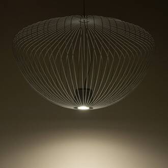 Hanglamp Pumpkin L, lichtgrijs, Ø 70 cm, metaal, GU10