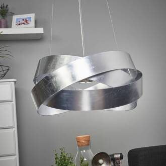 Hanglamp Pura met bladzilver, 60cm, 8x G9
