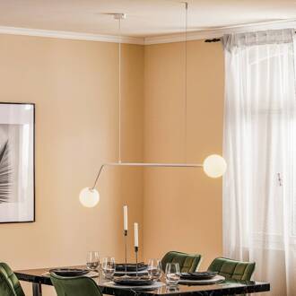 Hanglamp Pure, 2-lamps, wit wit, wit mat