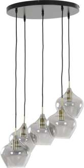 Hanglamp Rakel - Antiek Brons - Ø61cm - 5L Brons, Goud